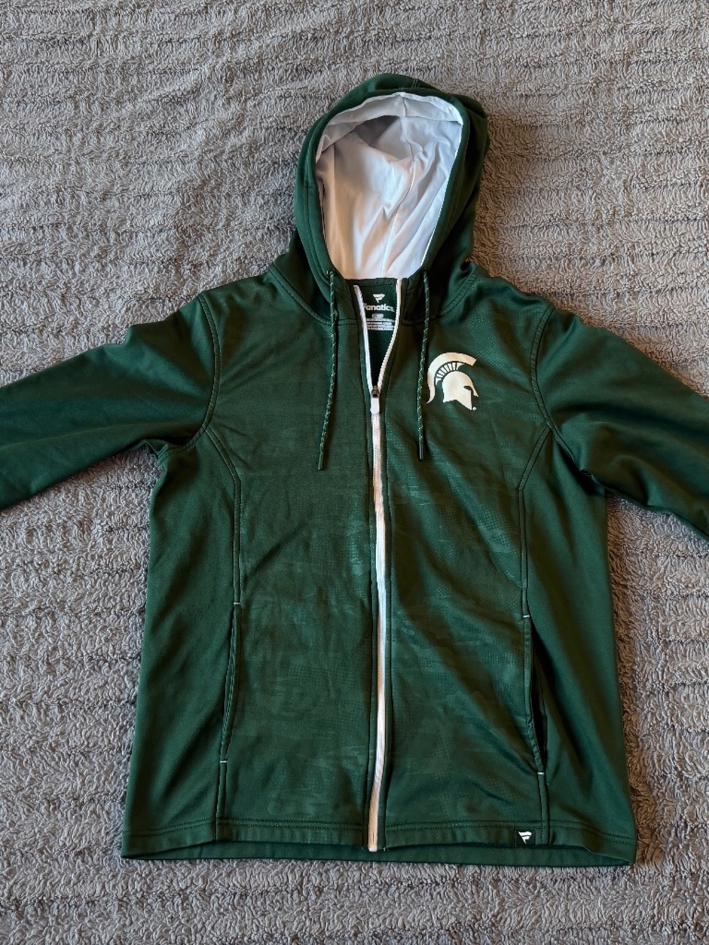 Fanatics Michigan State Hoodie | Green and White | Size L
